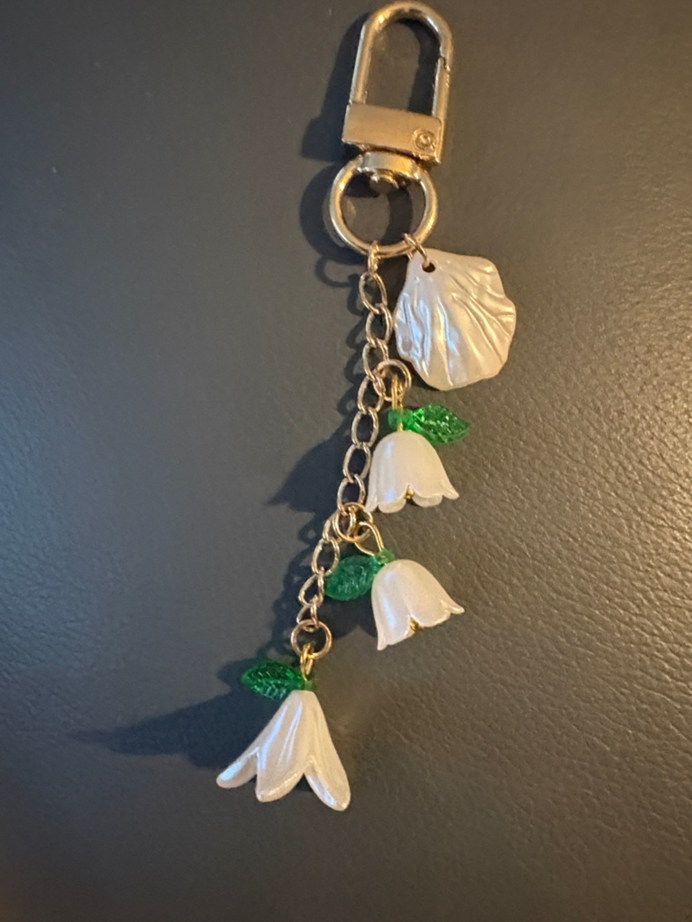 Lily of the Vay Gold Keychain/Bag Charm. NWT